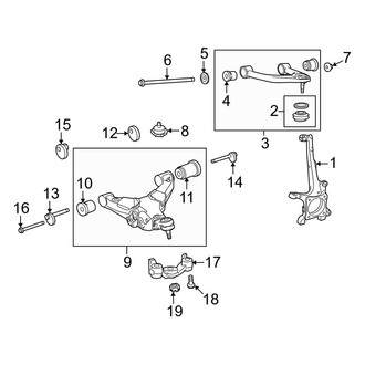 Toyota OE - Front Suspension - Suspension Components (Limited / Platinum / SR5 RWD)