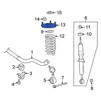 Toyota OE - Front Suspension Shock Absorber Mount