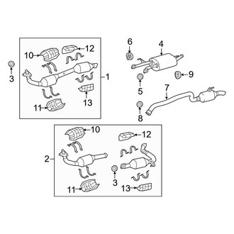 Toyota OE - Exhaust System - Exhaust Components (4.6L)