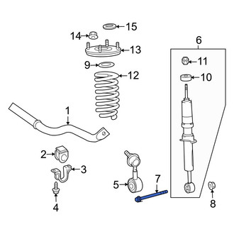 Toyota OE - Suspension Shock Absorber Bolt