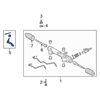 Toyota OE - Left Outer Steering Tie Rod End