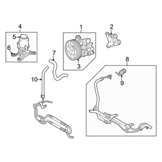 Toyota OE - Steering Gear & Linkage - Pump & Hoses (4.7L)