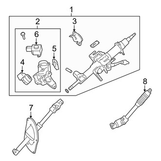 Toyota OE - Steering Column Assembly (W/O Power Tilt)