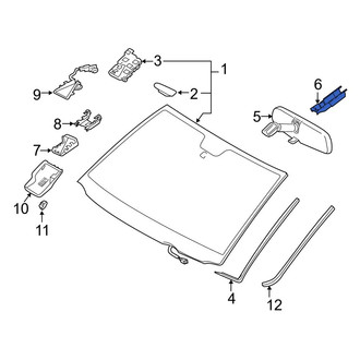 Toyota OE - Front Interior Rear View Mirror Cover