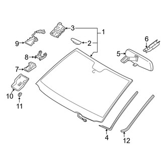 Toyota OE - Windshield - Glass
