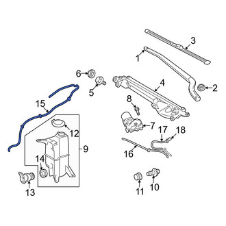 Toyota OE - Front Windshield Washer Hose