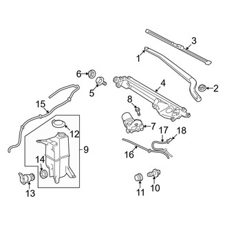 Toyota OE - Windshield - Wiper & Washer Components