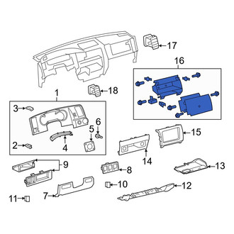 Toyota OE - Instrument Panel Storage Compartment