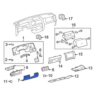 Toyota OE - Left Instrument Panel Trim Panel