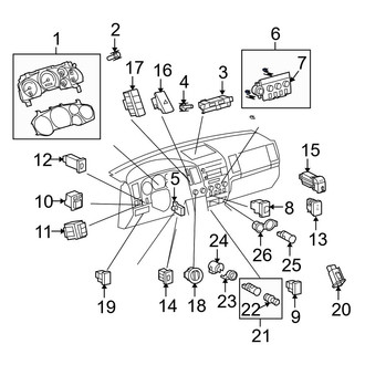 Toyota OE - Front HVAC Temperature Control Panel