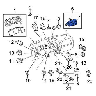 Toyota OE - Center HVAC Temperature Control Panel