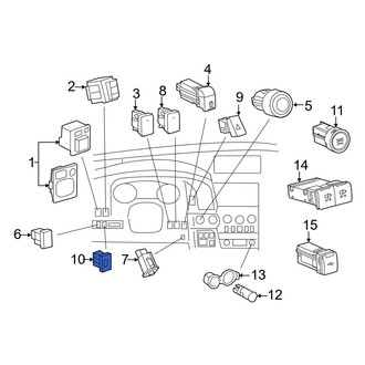 Toyota OE - Rear Liftgate Latch Release Switch