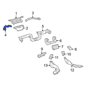 Toyota OE - Front Left Upper Instrument Panel Air Duct