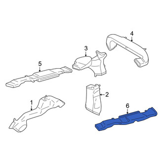Toyota OE - Rear Left Upper Instrument Panel Air Duct