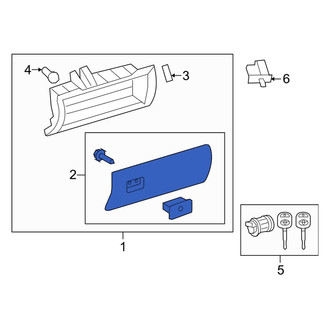 Toyota OE - Front Glove Box Door