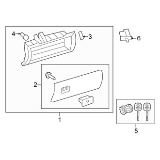 Toyota OE - Instrument Panel - Glove Box