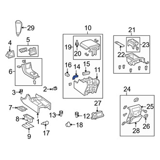 Toyota OE - Front Console Clip