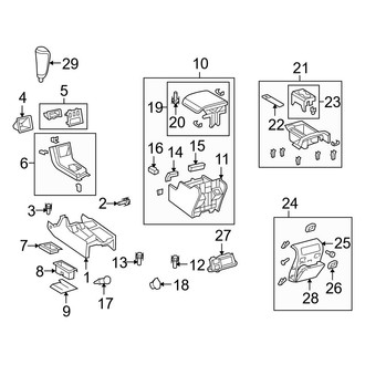 Toyota OE - Front Console (Console & Components)