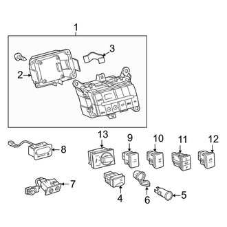 Toyota OE - Front Console (Switches & Controls)