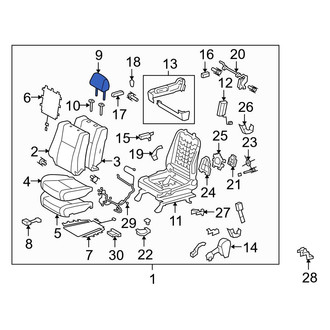 Toyota OE - Front Left Headrest