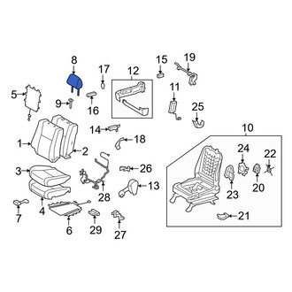 Toyota OE - Front Left Headrest