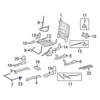 Toyota OE - Center Left Outer Seat Track Cover