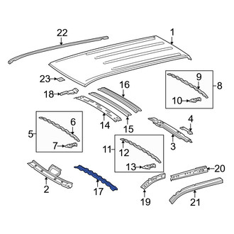 Toyota OE - Roof Bow