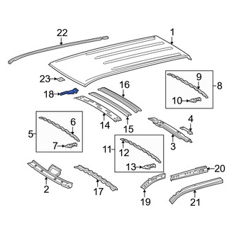 Toyota OE - Roof Panel Reinforcement Bracket