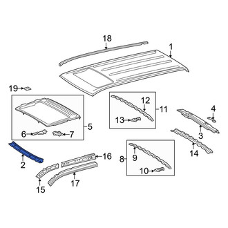 Toyota OE - Front Roof Header Panel