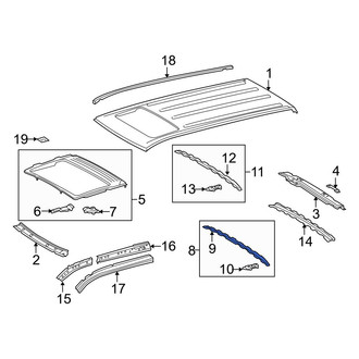Toyota OE - Center Roof Panel Reinforcement