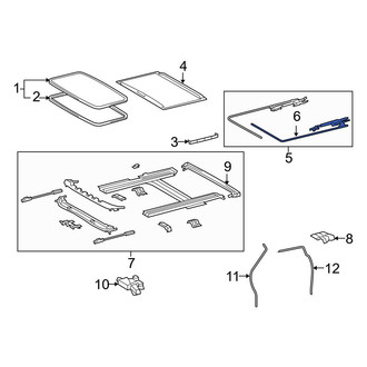 Toyota OE - Left Sunroof Cable
