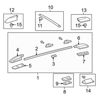 Toyota OE - Roof - Luggage Carrier (With Sunroof)