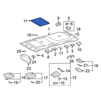 Toyota OE - Sunroof Cover
