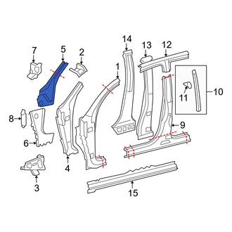 Toyota OE - Left Outer Body A-Pillar
