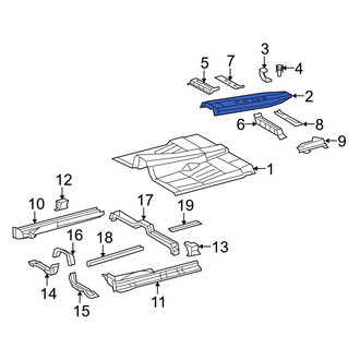 Toyota OE - Center Floor Pan Reinforcement