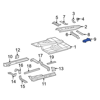 Toyota OE - Right Floor Pan Reinforcement