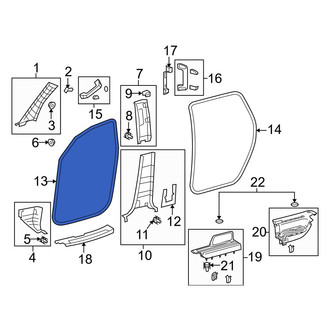 Toyota OE - Front Left Outer Door Seal