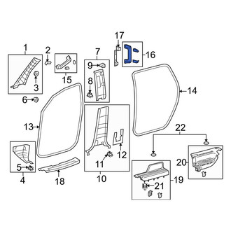 Toyota OE - Rear Interior Grab Bar