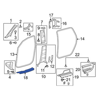 Toyota OE - Front Left Door Sill Plate