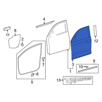 Toyota OE - Front Left Outer Door Outer Panel
