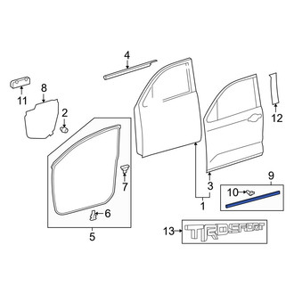 Toyota OE - Front Left Lower Door Seal