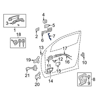 Toyota OE - Front Left Door Lock Operating Rod