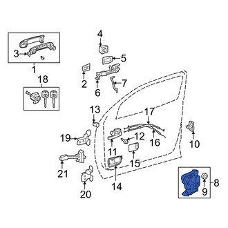 Toyota OE - Front Left Door Latch Assembly