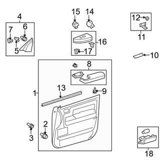 Toyota OE - Front Door - Interior Trim (SR5)