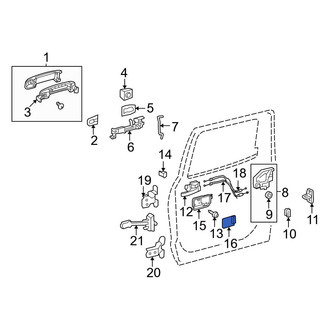 Toyota OE - Front Right Interior Door Handle Trim
