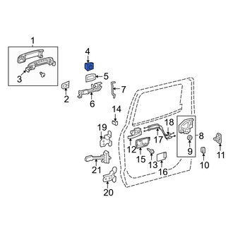Toyota OE - Front Right Exterior Door Handle Cover
