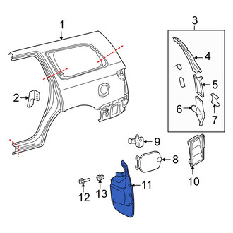 Toyota OE - Rear Right Mud Flap