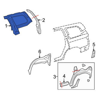 Toyota OE - Rear Left Inner Quarter Panel
