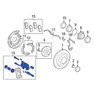 Toyota OE - Rear Left Disc Brake Caliper