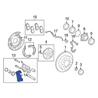 Toyota OE - Rear Left Disc Brake Caliper Bracket